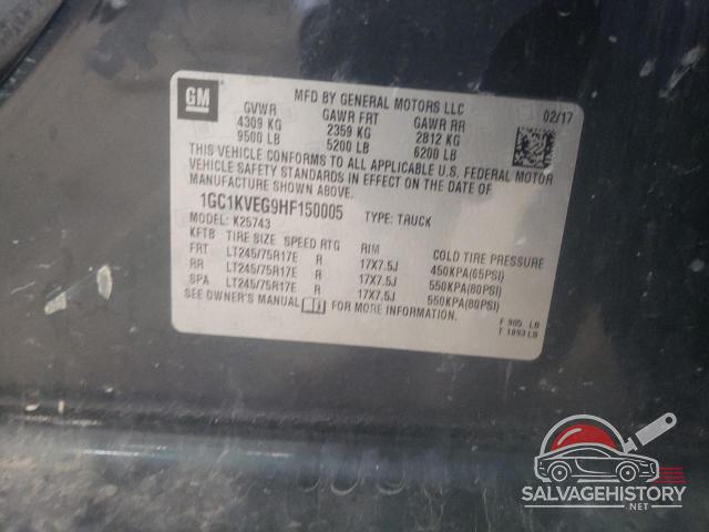 1GC1KVEG9HF150005 2017 CHEVROLET ALL Models photo no. 12