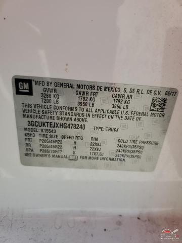 3GCUKTEJXHG478240 2017 CHEVROLET ALL Models photo no. 13