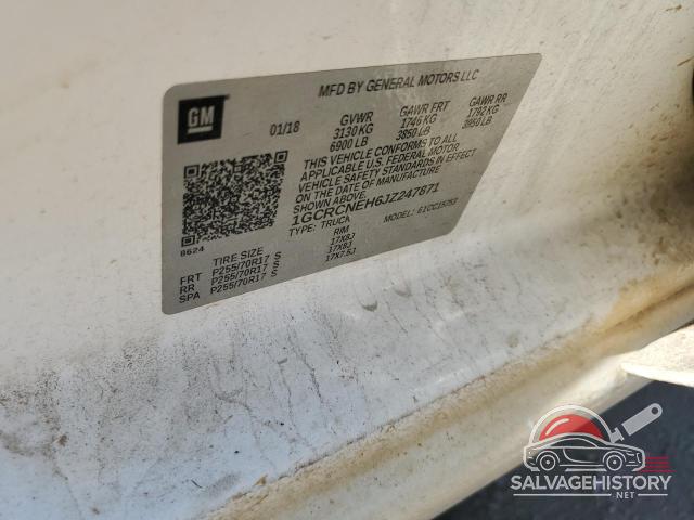 1GCRCNEH6JZ247871 2018 CHEVROLET ALL Models photo no. 12