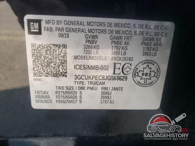 3GCUKPEC8JG568629 2018 CHEVROLET ALL Models photo no. 12