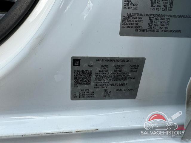 1GC4YLEY0LF269627 2020 CHEVROLET ALL Models photo no. 10