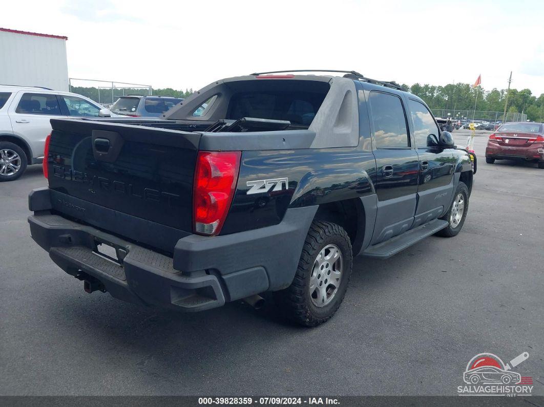 3GNEK13T63G179633 2003 CHEVROLET AVALANCHE 1500 photo no. 4