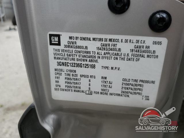 3GNEC12Z06G125168 2006 CHEVROLET AVALANCHE photo no. 12