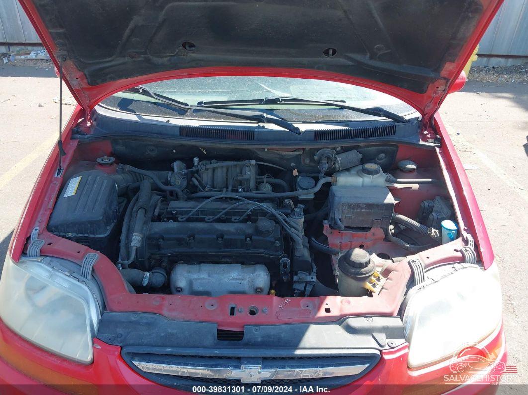 KL1TD62625B370178 2005 CHEVROLET AVEO photo no. 10