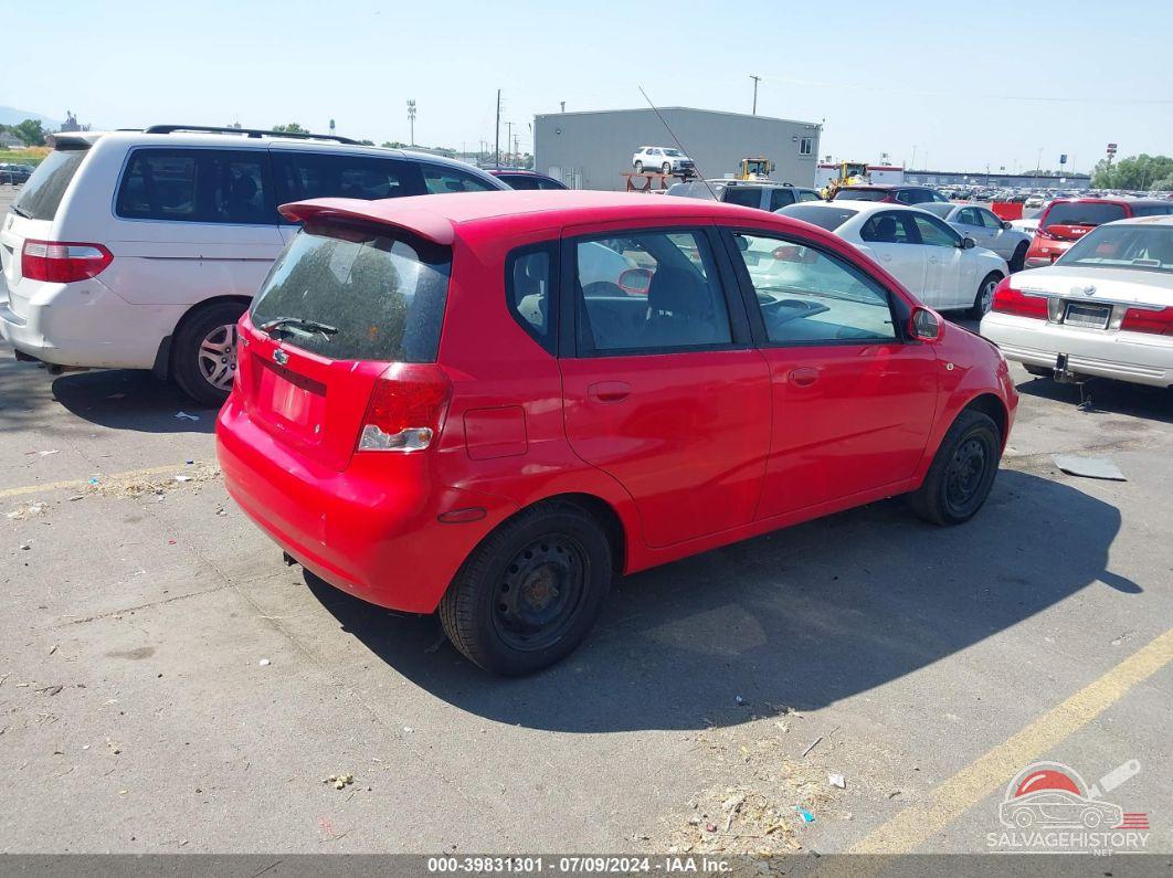 KL1TD62625B370178 2005 CHEVROLET AVEO photo no. 4