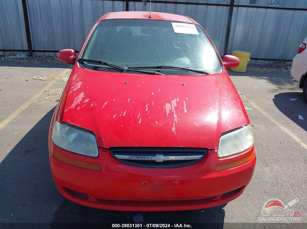 KL1TD62625B370178 2005 CHEVROLET AVEO photo no. 6