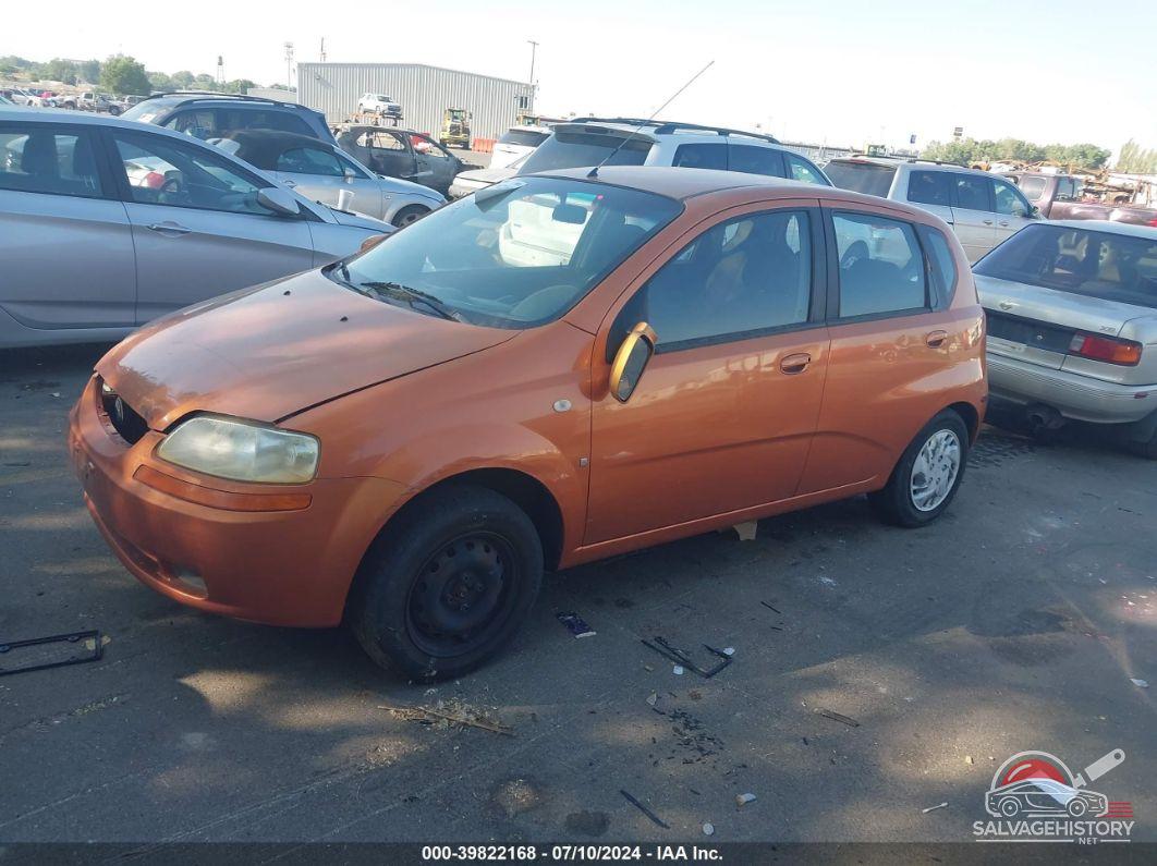 KL1TD66687B761994 2007 CHEVROLET AVEO photo no. 2
