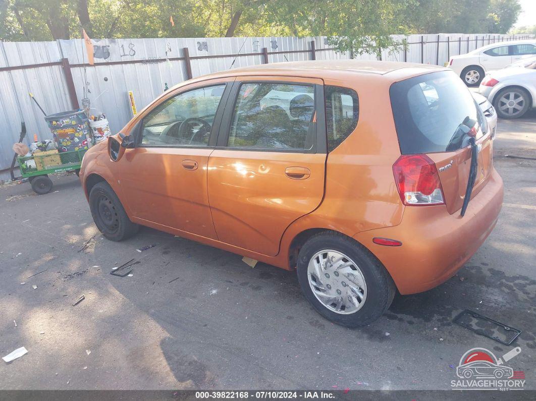 KL1TD66687B761994 2007 CHEVROLET AVEO photo no. 3