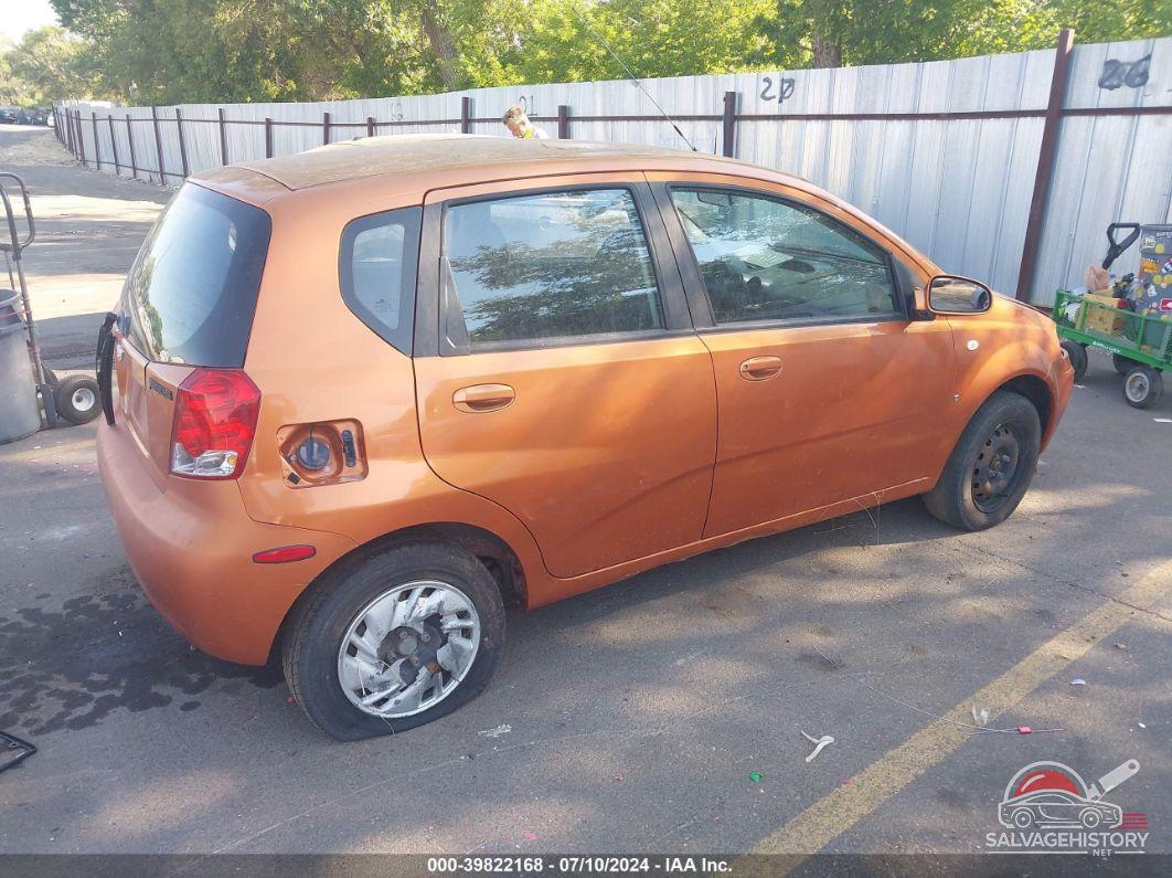 KL1TD66687B761994 2007 CHEVROLET AVEO photo no. 4
