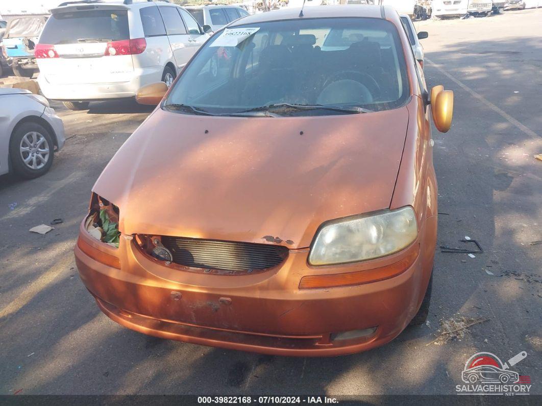 KL1TD66687B761994 2007 CHEVROLET AVEO photo no. 6