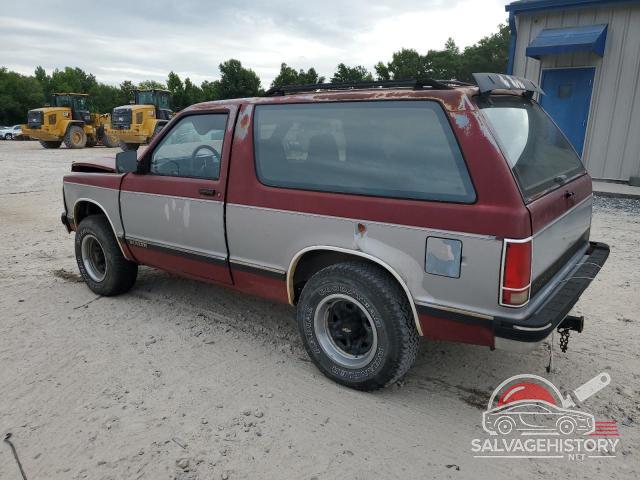 1GNCS18Z6M8219589 1991 CHEVROLET BLAZER photo no. 2