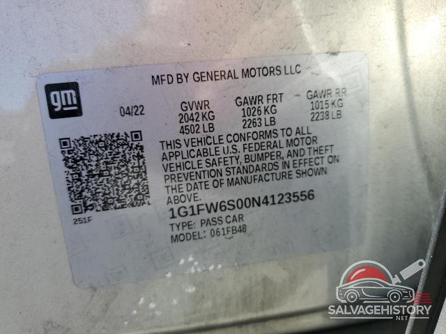 1G1FW6S00N4123556 2022 CHEVROLET BOLT photo no. 12