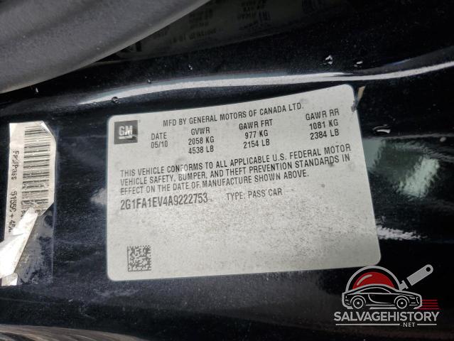 2G1FA1EV4A9222753 2010 CHEVROLET CAMARO photo no. 13