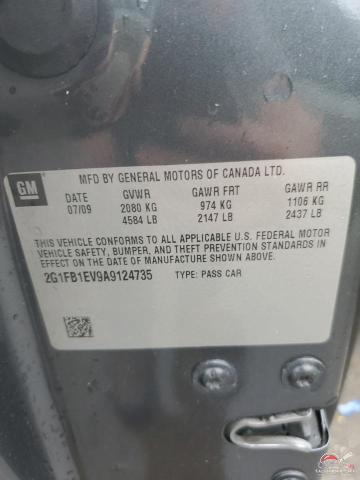 2G1FB1EV9A9124735 2010 CHEVROLET CAMARO photo no. 12
