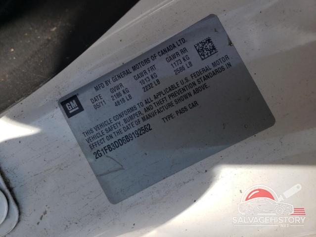 2G1FB3DD6B9192562 2011 CHEVROLET CAMARO photo no. 12