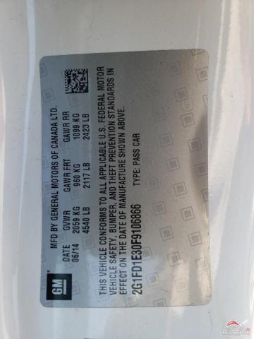 2G1FD1E30F9106866 2015 CHEVROLET CAMARO photo no. 12