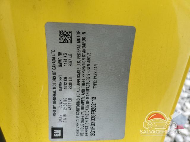 2G1FD3D38F9202113 2015 CHEVROLET CAMARO photo no. 12