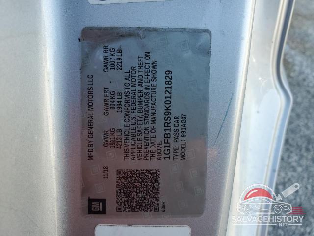 1G1FB1RS9K0121829 2019 CHEVROLET CAMARO photo no. 12
