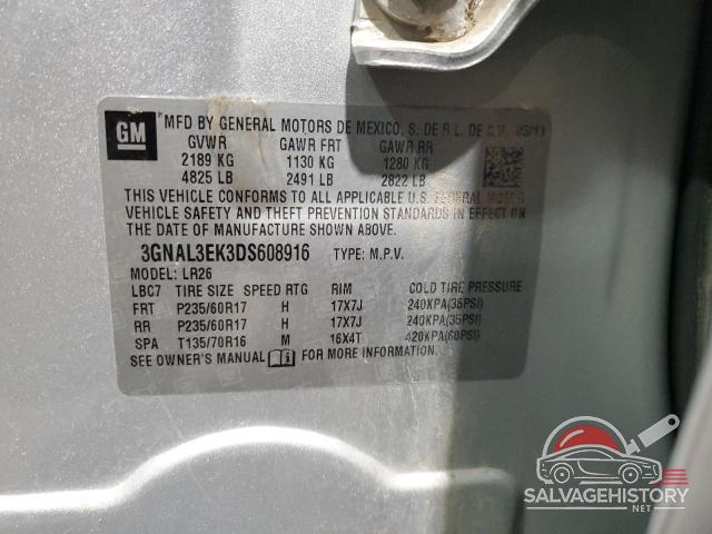 3GNAL3EK3DS608916 2013 CHEVROLET CAPTIVA photo no. 13