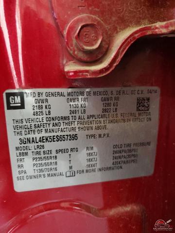 3GNAL4EK5ES657395 2014 CHEVROLET CAPTIVA photo no. 12