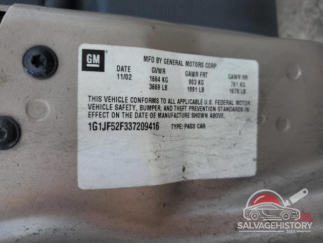 1G1JF52F337209416 2003 CHEVROLET CAVALIER photo no. 12