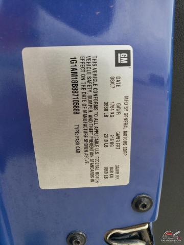 1G1AM18B887105868 2008 CHEVROLET COBALT photo no. 12