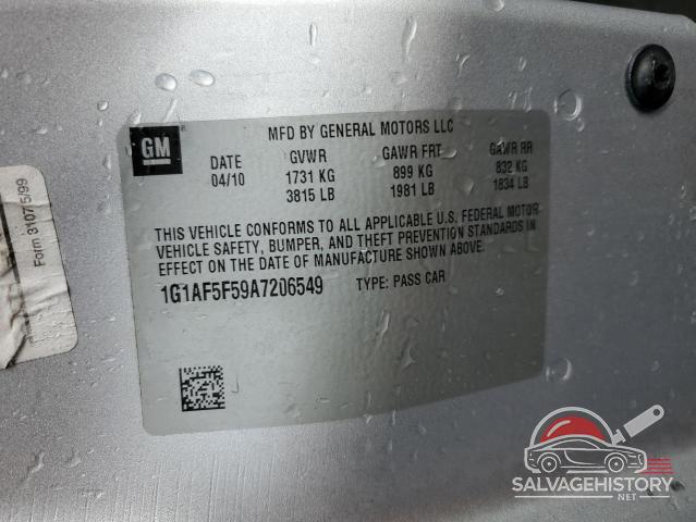 1G1AF5F59A7206549 2010 CHEVROLET COBALT photo no. 12