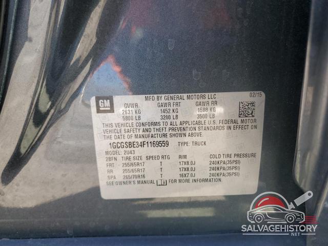 1GCGSBE34F1169559 2015 CHEVROLET COLORADO photo no. 12