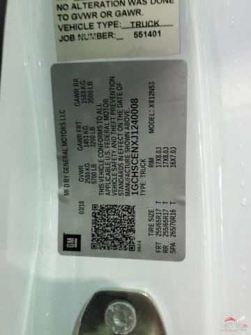 1GCHSCENXJ1240008 2018 CHEVROLET COLORADO photo no. 12