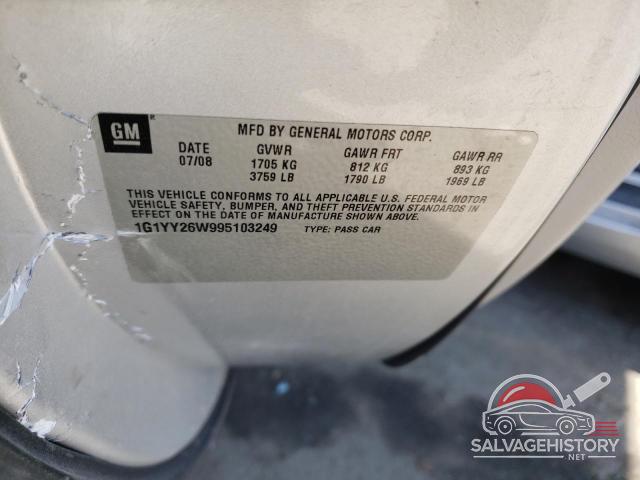 1G1YY26W995103249 2009 CHEVROLET CORVETTE photo no. 13