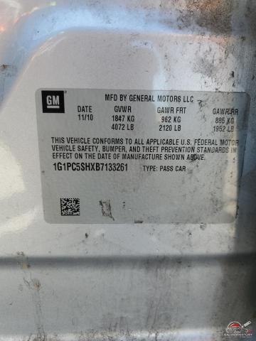 1G1PC5SHXB7133261 2011 CHEVROLET CRUZE photo no. 12