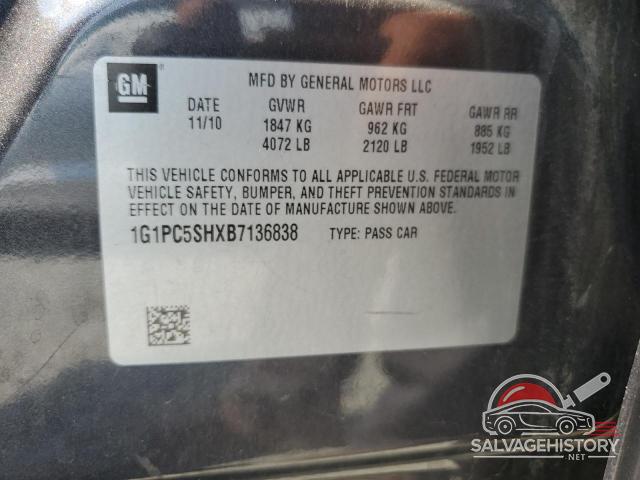 1G1PC5SHXB7136838 2011 CHEVROLET CRUZE photo no. 12