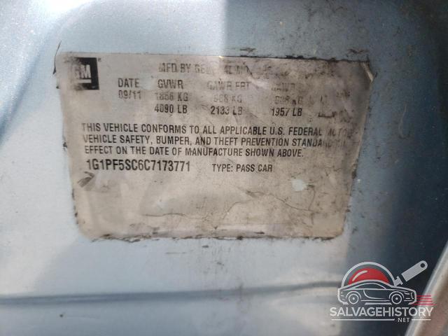 1G1PF5SC6C7173771 2012 CHEVROLET CRUZE photo no. 12