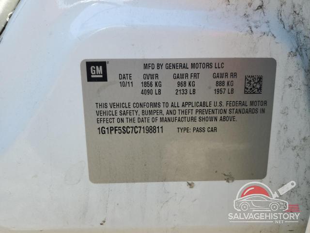1G1PF5SC7C7198811 2012 CHEVROLET CRUZE photo no. 12