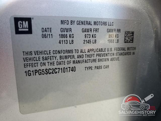 1G1PG5SC2C7101740 2012 CHEVROLET CRUZE photo no. 12