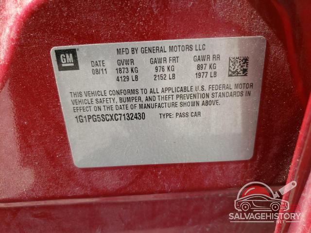 1G1PG5SCXC7132430 2012 CHEVROLET CRUZE photo no. 12