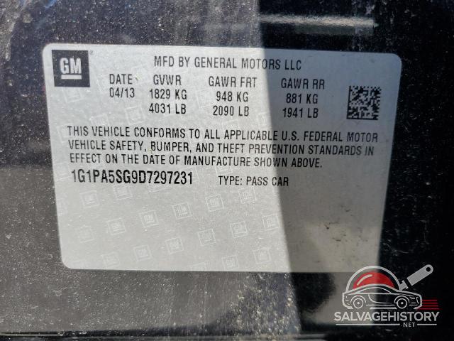 1G1PA5SG9D7297231 2013 CHEVROLET CRUZE photo no. 12