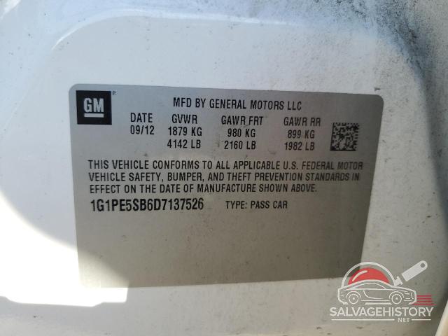 1G1PE5SB6D7137526 2013 CHEVROLET CRUZE photo no. 12