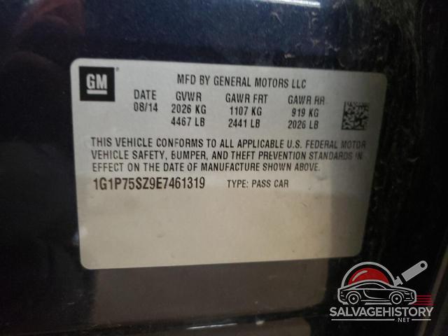 1G1P75SZ9E7461319 2014 CHEVROLET CRUZE photo no. 12