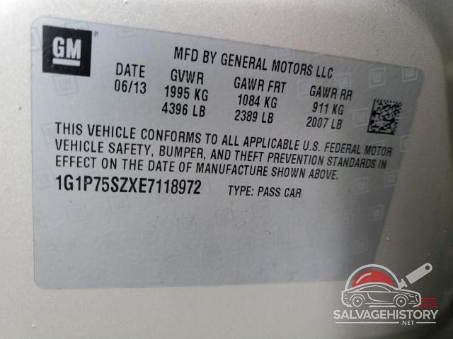 1G1P75SZXE7118972 2014 CHEVROLET CRUZE photo no. 13