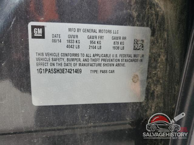 1G1PA5SH3E7421469 2014 CHEVROLET CRUZE photo no. 12