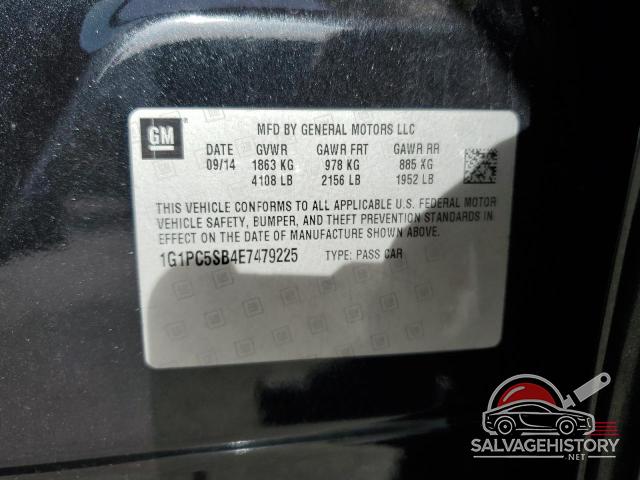 1G1PC5SB4E7479225 2014 CHEVROLET CRUZE photo no. 12