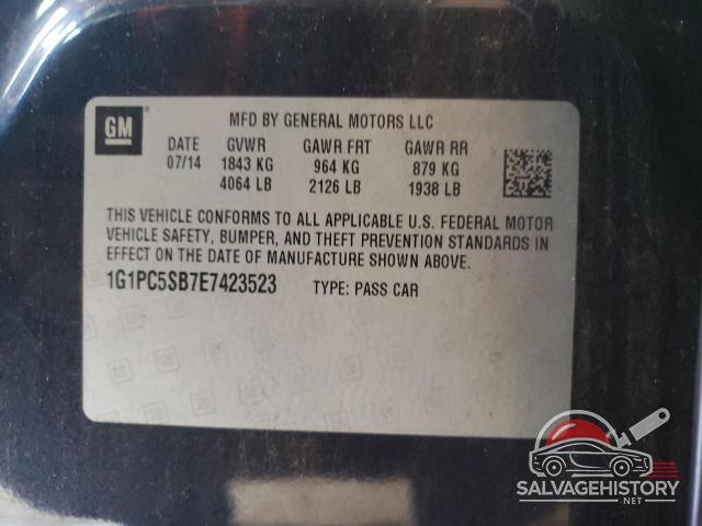 1G1PC5SB7E7423523 2014 CHEVROLET CRUZE photo no. 12