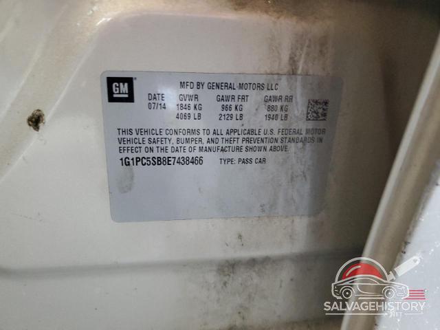 1G1PC5SB8E7438466 2014 CHEVROLET CRUZE photo no. 12