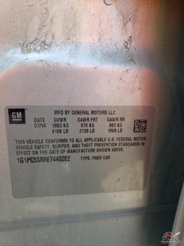 1G1PC5SB8E7440282 2014 CHEVROLET CRUZE photo no. 12