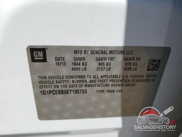 1G1PC5SB9E7195783 2014 CHEVROLET CRUZE photo no. 12