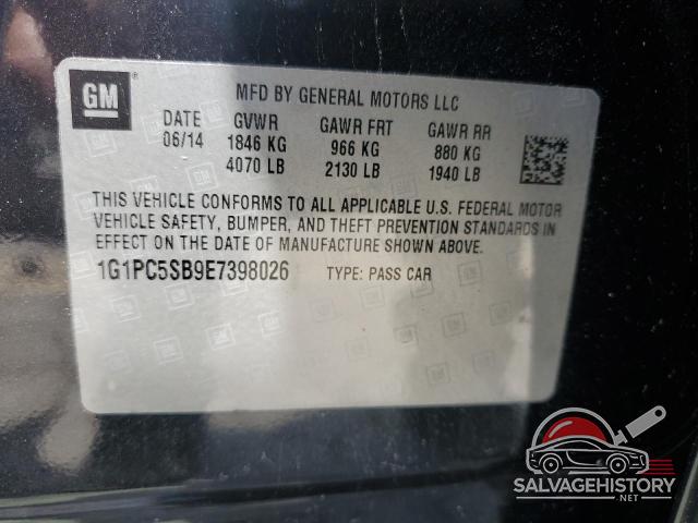 1G1PC5SB9E7398026 2014 CHEVROLET CRUZE photo no. 13