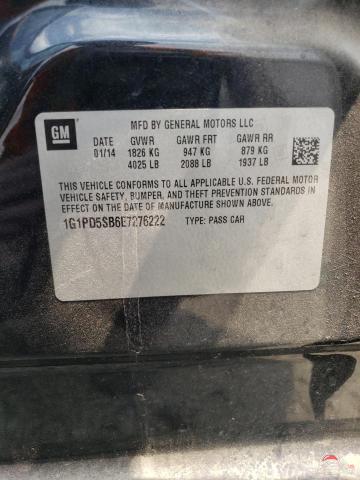 1G1PD5SB6E7276222 2014 CHEVROLET CRUZE photo no. 12