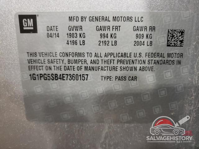 1G1PG5SB4E7360157 2014 CHEVROLET CRUZE photo no. 12