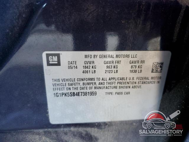 1G1PK5SB4E7381959 2014 CHEVROLET CRUZE photo no. 12